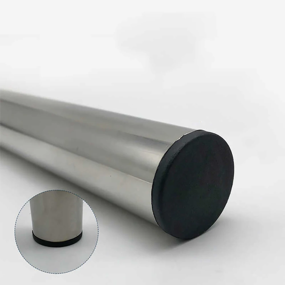 Zwart PE Plastic Ronde Plug Dia 10/20/30/40/48/60/70-100mm Ronde Pijp Plug Ronde Plug Tafel Stoel Voetsteun Meubelaccessoires