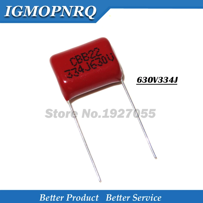 

10PCS 630V334J 0.33UF Pitch 15MM 630V 334 330NF CBB Polypropylene film capacitor new 630V334J-P15