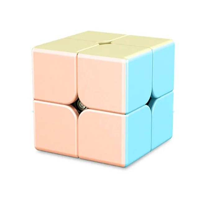 Moyu Cubing Classroom Meilong 2X2 Magic Cube Stickerless MFJS Meilong 2 Professional Puzzle Toys for Children