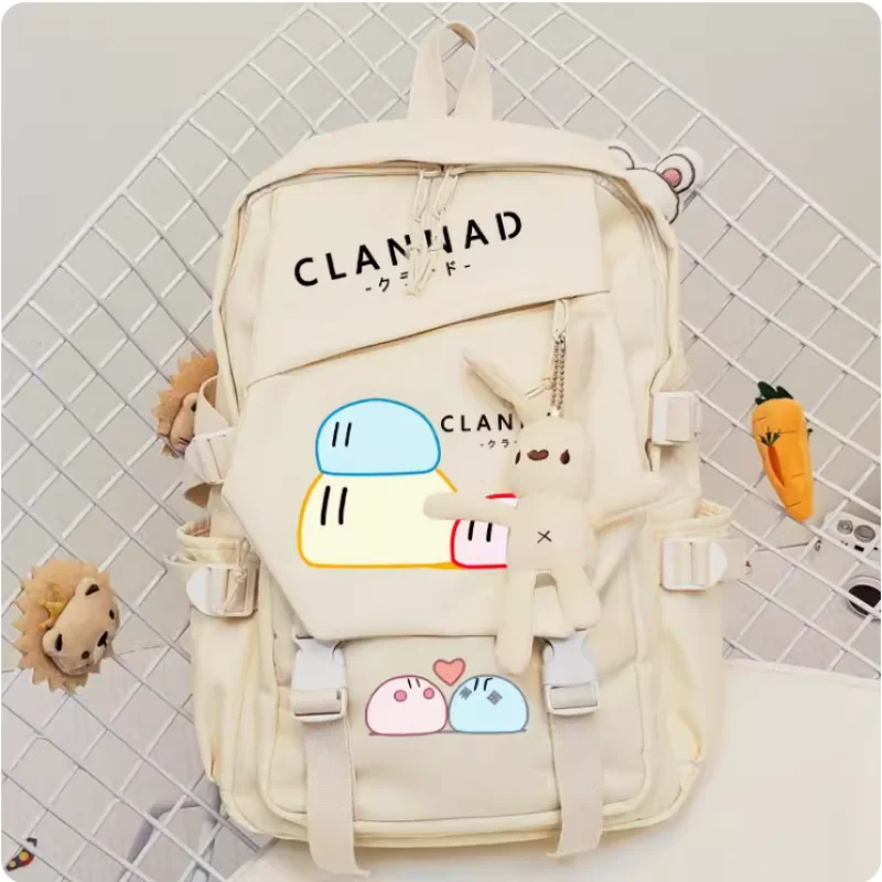 Mochila escolar de Anime Clannad, bolso de hombro de alta capacidad, viaje de Cosplay, regalo para estudiantes y adolescentes, B851