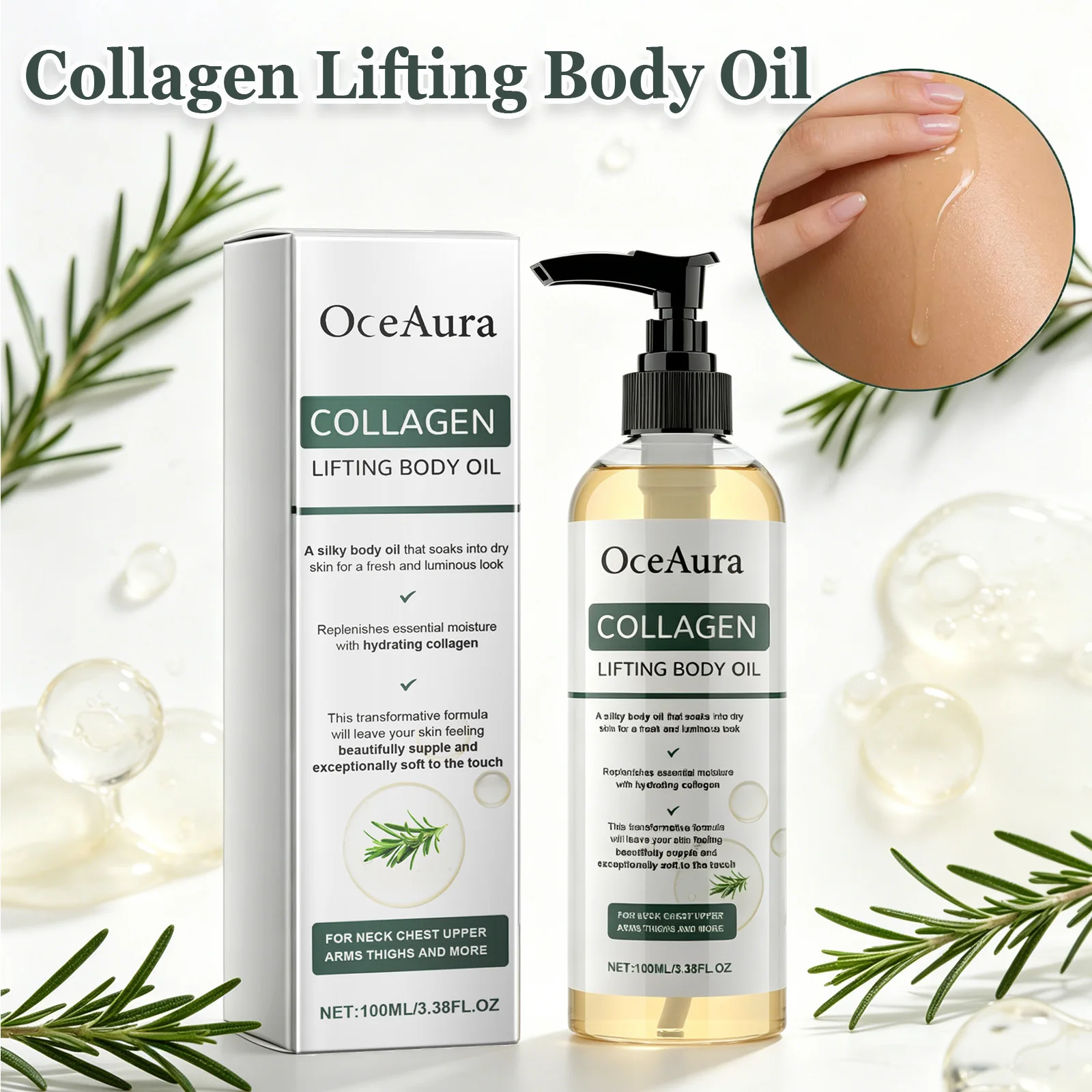 Collagen Lifting Body Oil Tighten Skin Elasticity Moisturizi