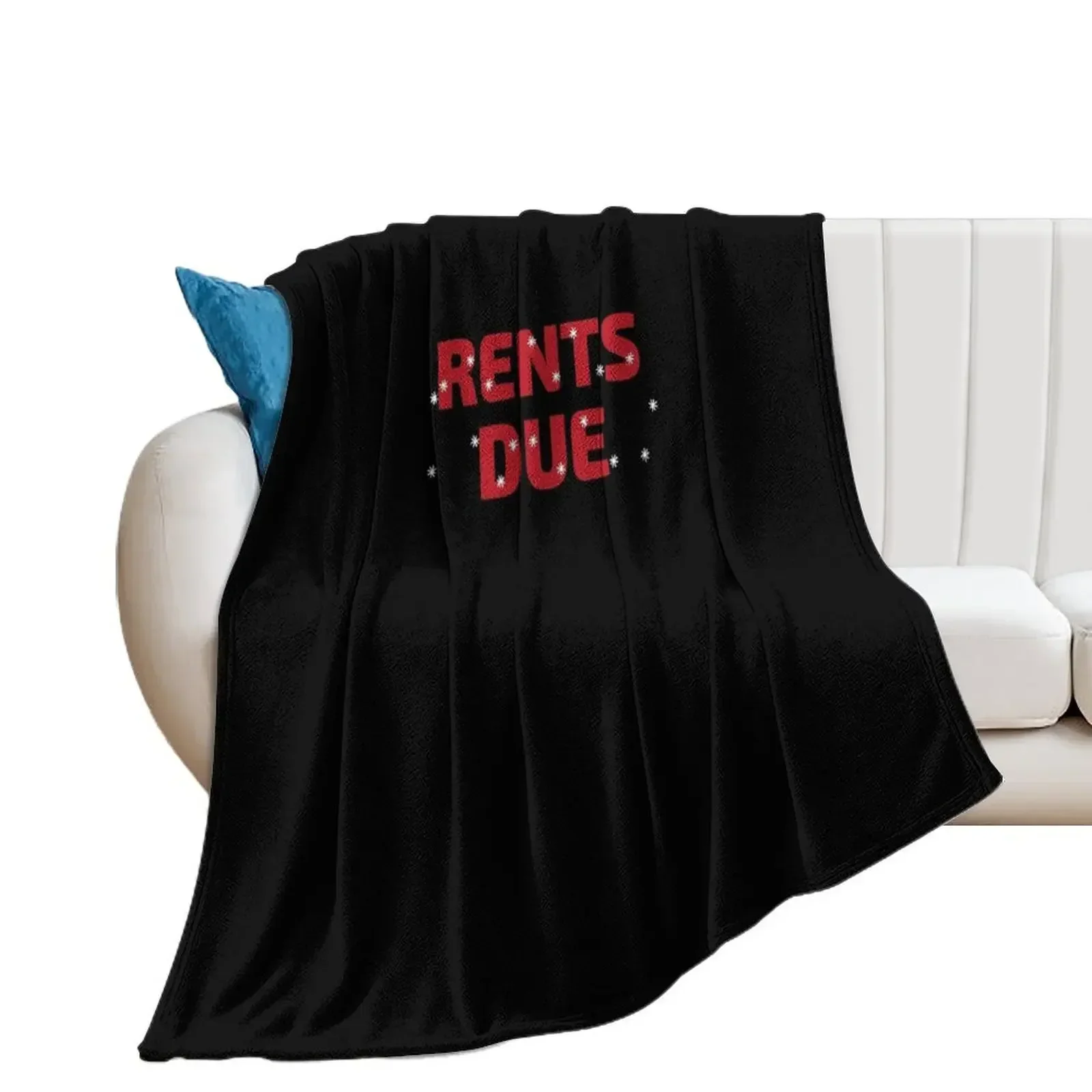 

Rent is Due Landlord Tenant Land Owner Property Management Real Estate Agent Realty Realtor Manger Birthday Funny Throw Blanket