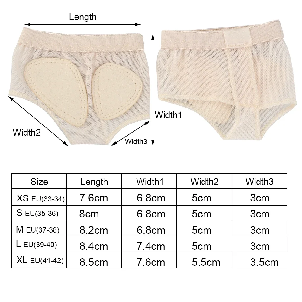 Medias almohadillas para dedos de los pies para mujer, Protector de Tanga metatarso, calcetines líricos, plantillas divididas, Ballet del vientre,