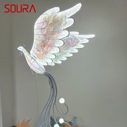 SOURA  Modern Phoenix Wedding Lantern Area Props Street Lamp LED Stage lighting Festival Atmosphere Background Decoration