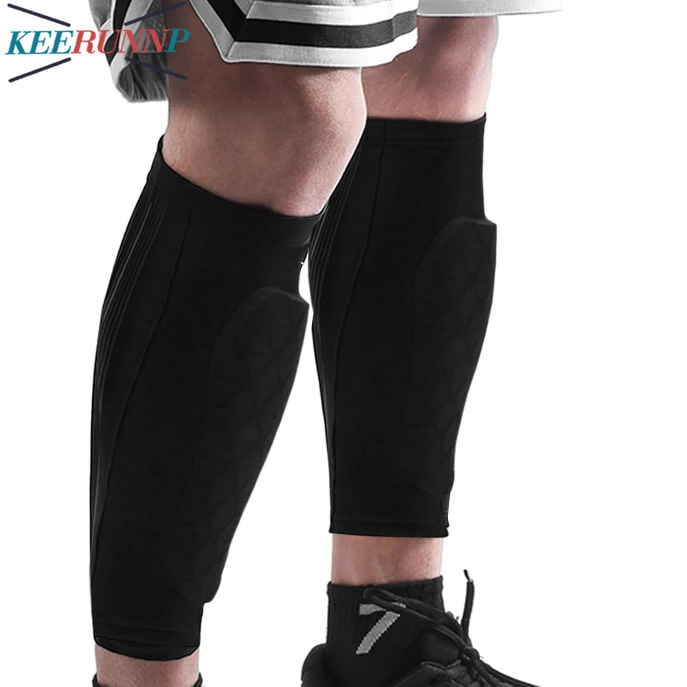 

2PCS Soccer Shin Guards Shin Pads for Kids Youth Adult,Calf Compression Sleeve with Honeycomb Pad for Shin Splint Baseball,Sport