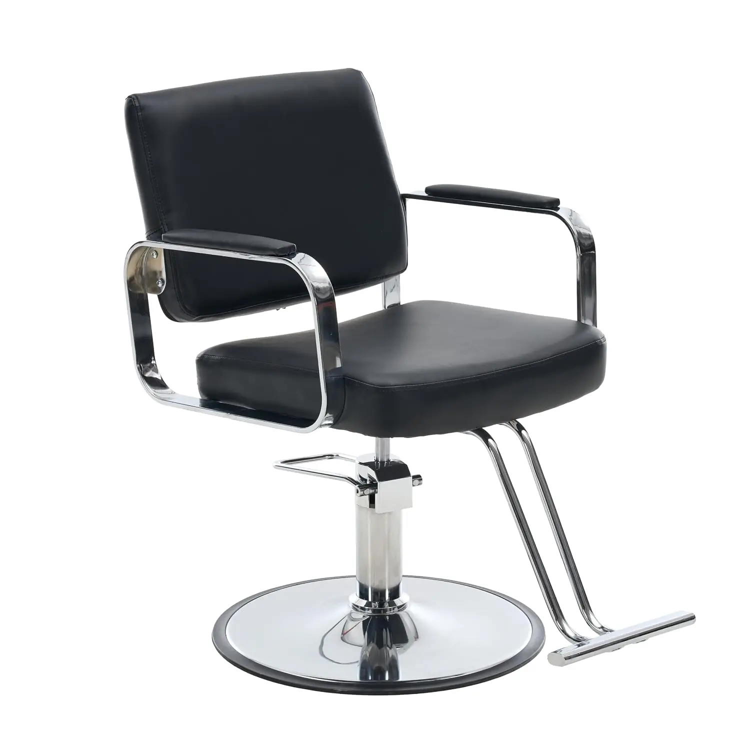 Reclining Barber Chair for Hair Salon & Beauty Client, Hydraulic Swivel Styling Seat, Heavy Duty Salon Equipment, Customized