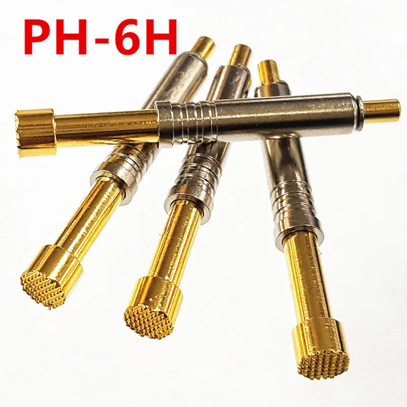 10PCS/Bag PH-6H Tight Tooth Plum Head 4.5mm Integrated Spring Test Pin ICT Probe