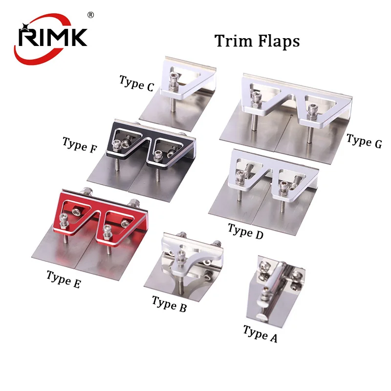 

Good Quality RC Boat Trim Flaps 30*39mm/38*30mm/57*48mm//57*32mm/57*41mm/76*50mm/75*56mm A Pair for Electric RC Model Boat
