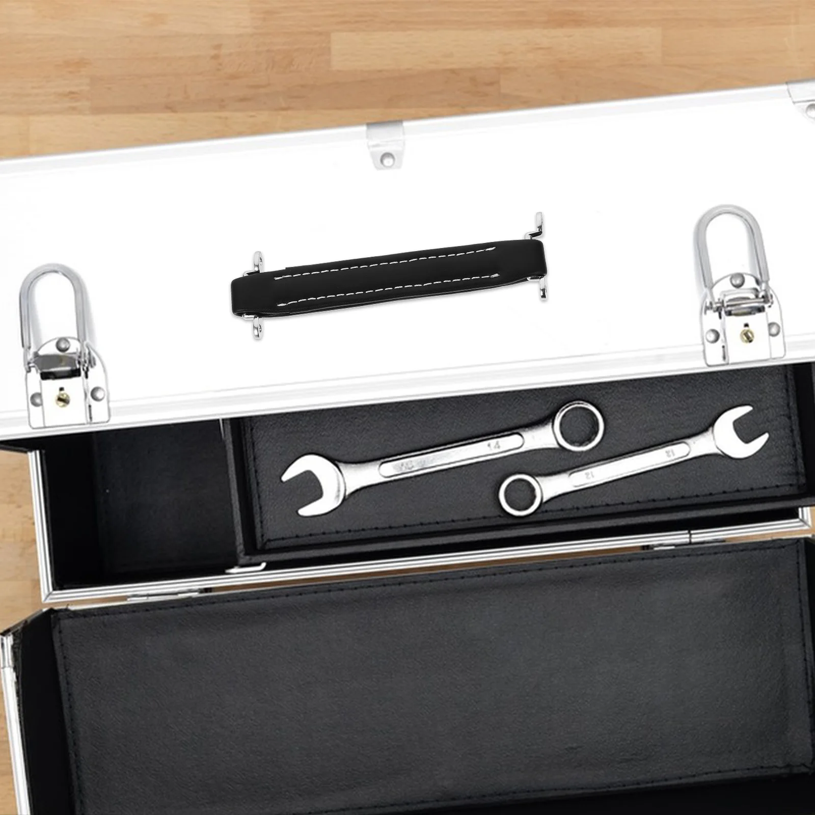 

Fit for Audio AMP Speaker Cabinet Amplifier Handle Strap Vintage Portable Lightweight Brown Black Durable PU Reinforced