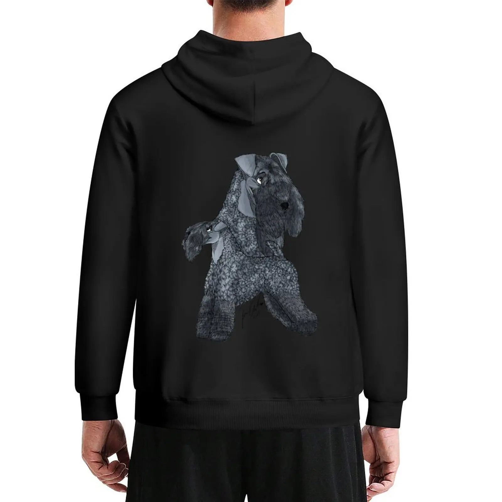 

The Kerry Blue Terrier Hoodie men's autumn clothes blouse hooded shirt japanese hoodie