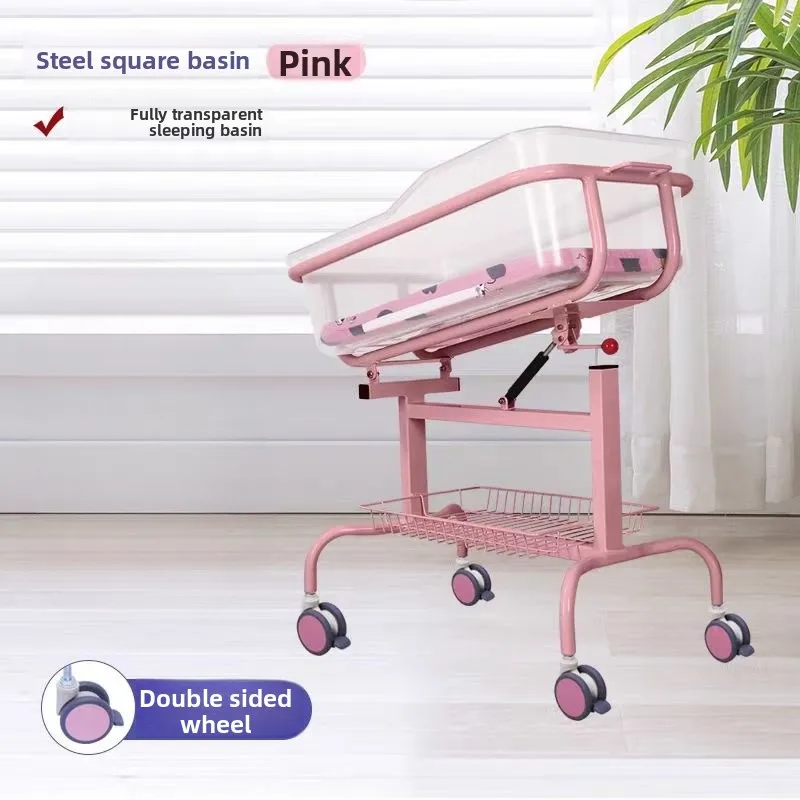 عربة أطفال طبية قابلة للتعديل، مركز أمومة لحديثي الولادة، طاولة تغيير حفاضات الأطفال المتنقلة، استخدام المستشفى، نمط التصميم #4