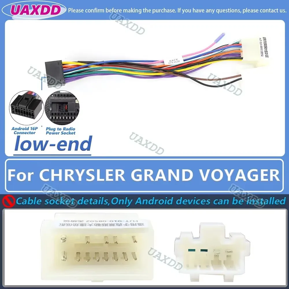 FOR CHRYSLER PACIFICA DODGE CARAVAN GRAND VOYAGER PT CRUISER SEBRING 300C 2 Din Car Android XP cable harness decoder canbus box