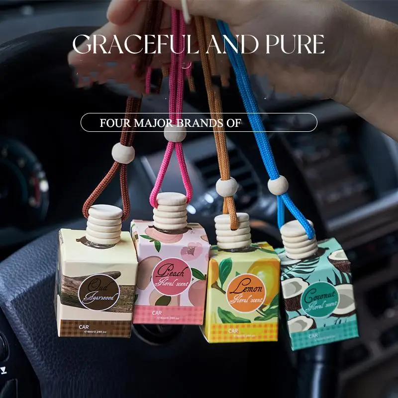 

Car Aromatherapy Pendant Air Freshener, Suitable For Daily Driving, Travel, Lovely Car Air Freshener For Women Men Q2M5