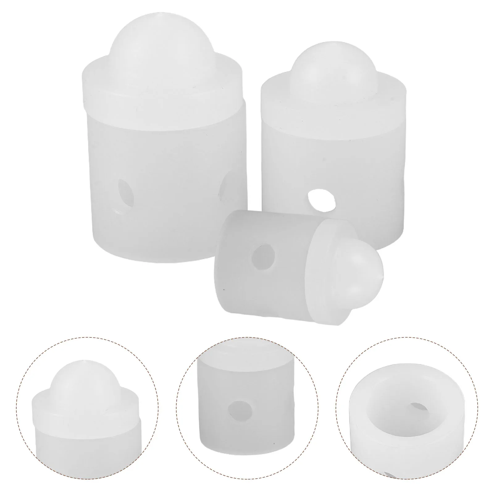 

3Pcs Leathercraft Bell Form Mold Nylon Smooth Finish DIY Bell Maker Kit Handcraft Art Mold Tool