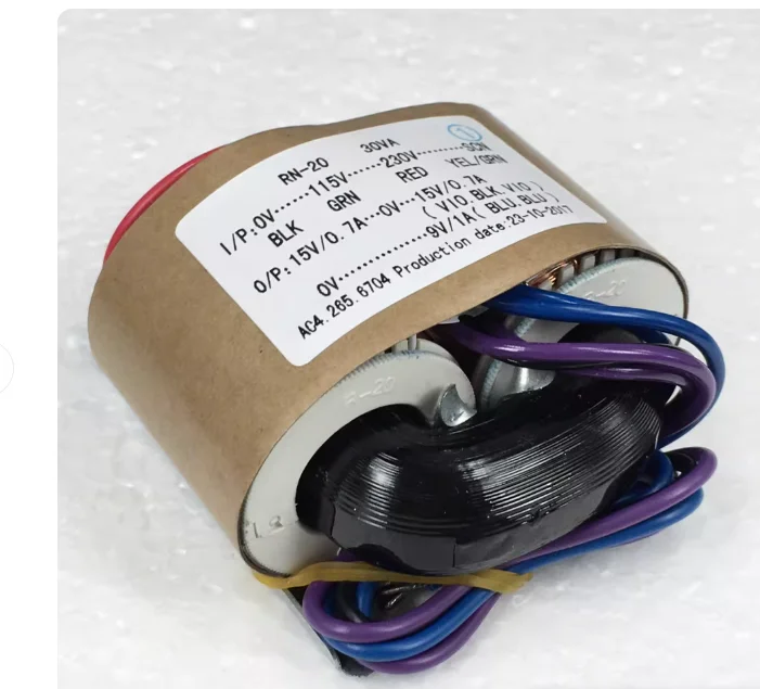 

4. Новый трансформатор с сердечником R, 30 ВА, 30 Вт, 15В-0-15В, 0-9В, для аудио-DAC, предусилителя, декодера