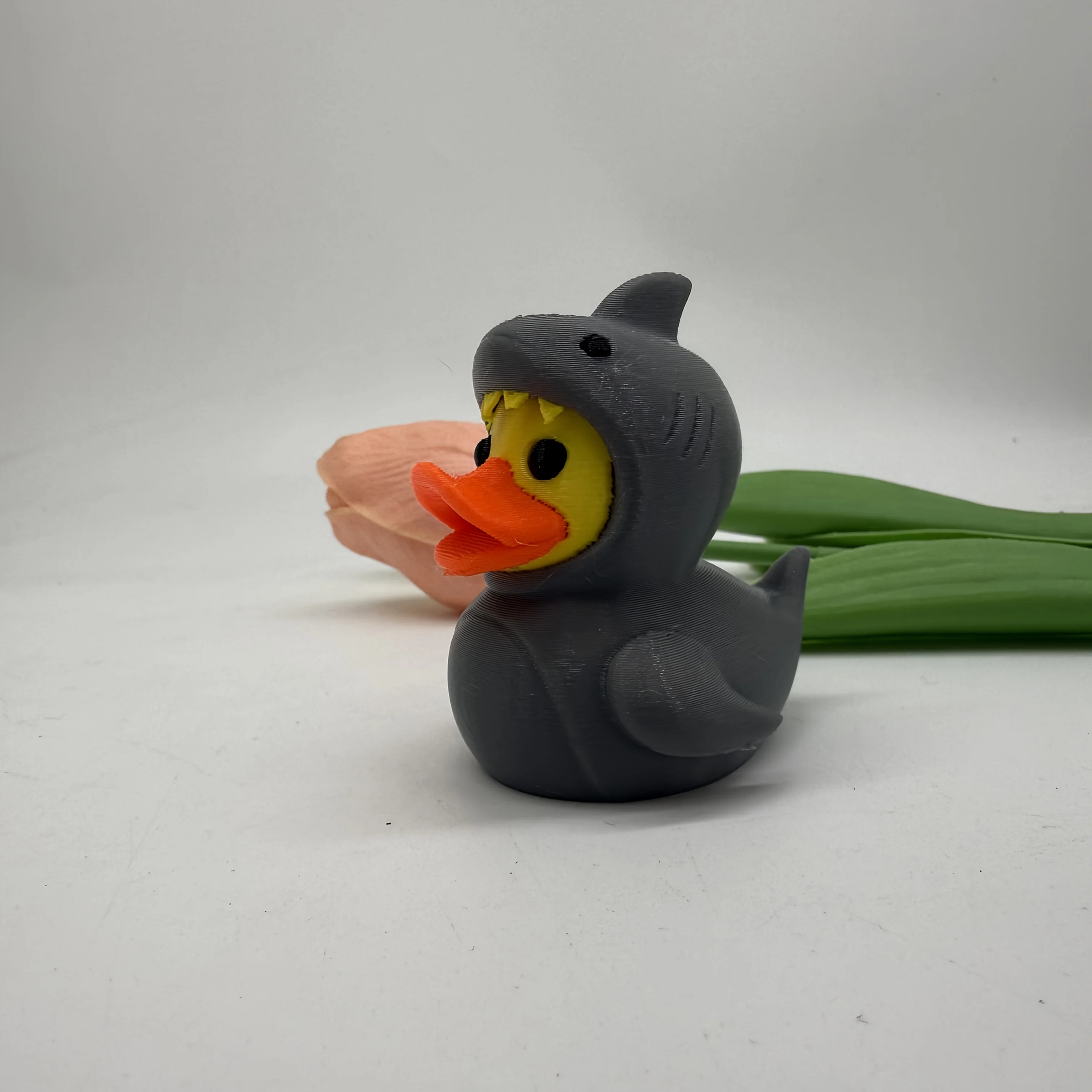 1pc Shark Duck Figurine | Durable Plastic Home and Car Decor, Novelty Design for Various Holidays and Halloween, Home Decor
