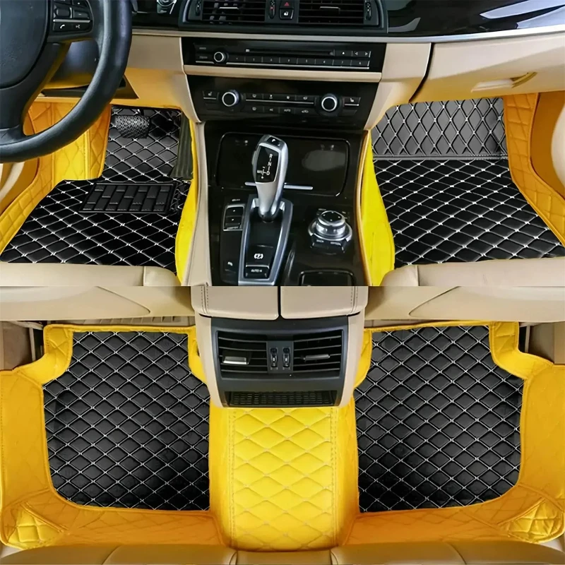 

Custom Car Floor Mats For Honda Jazz Fit 2002-2025 All-Weather Waterproof Auto Accessories Liners Foot leather Carpet Interior