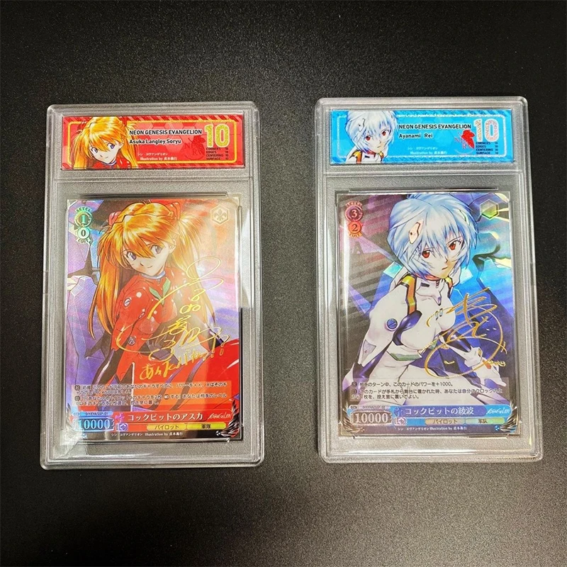 NEON GENESIS EVANGELION Ayanami Rei Asuka Langley Soryu DIY Homemade Texture Collection Card Christmas Birthday Gift Toys