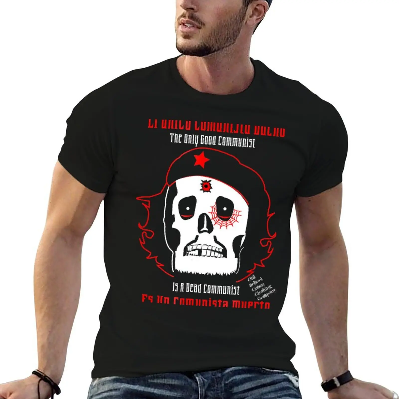 Dead Che Anti Commie TSh T-Shirt topping man clothes T-shirt men