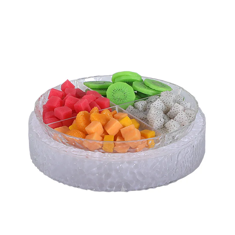 

Bar luminous translucent ice pattern party round grid four grid