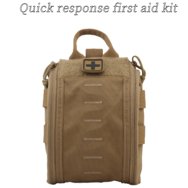 Tactical multifunctional first aid kit vest rack outdoor camping quick response first aid kit Molle installation