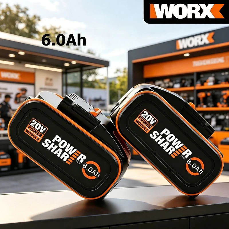 

100% New 8Ah 6Ah 4Ah Chargeable Battery For WORX 20V WA3014 WA3551 WG630 WG629 WX372 WX390 WX394 WX550 WX523 WX802 WX858 WX900