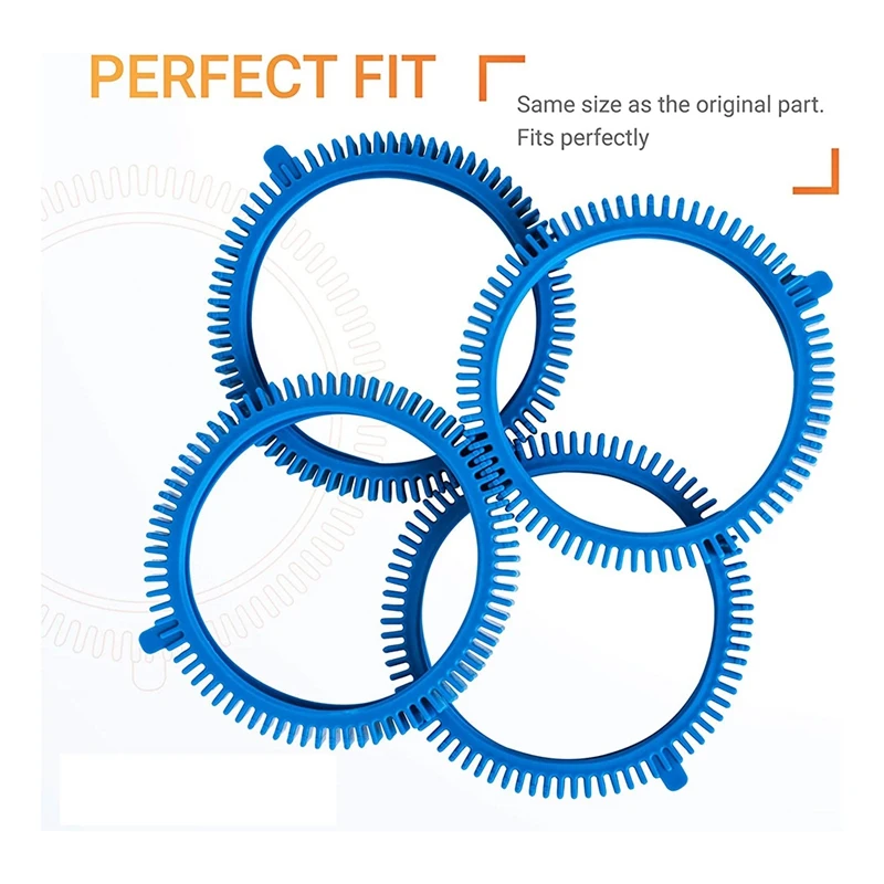 2 Pcs 896584000-143 Blue Front Tire Kit Front With Super Hump,For Pool Cleaner 2X,4X,Pressure Wheels For Hayward Phoenix