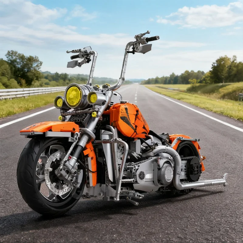 2392PCS MOC Technische Davidson 1:5 Softail Deluxe Motorfiets Model Bouwstenen Set Speelgoed voor Volwassenen Kinderen Geschenken