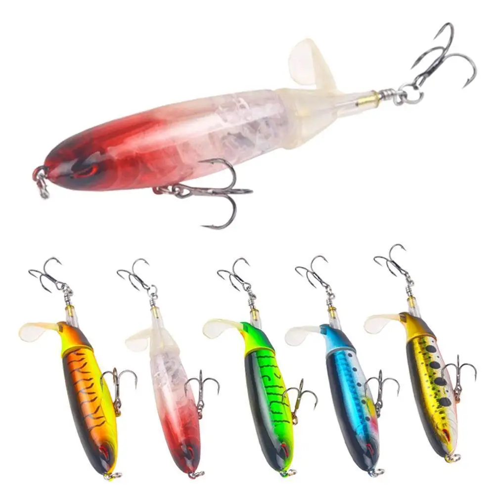 Topwater قلم رصاص بلوبر الصيد إغراء سطح جرار المروحة Wobblers 10 سنتيمتر توبواتر الصيد إغراء Whopper بوبر الاصطناعي
