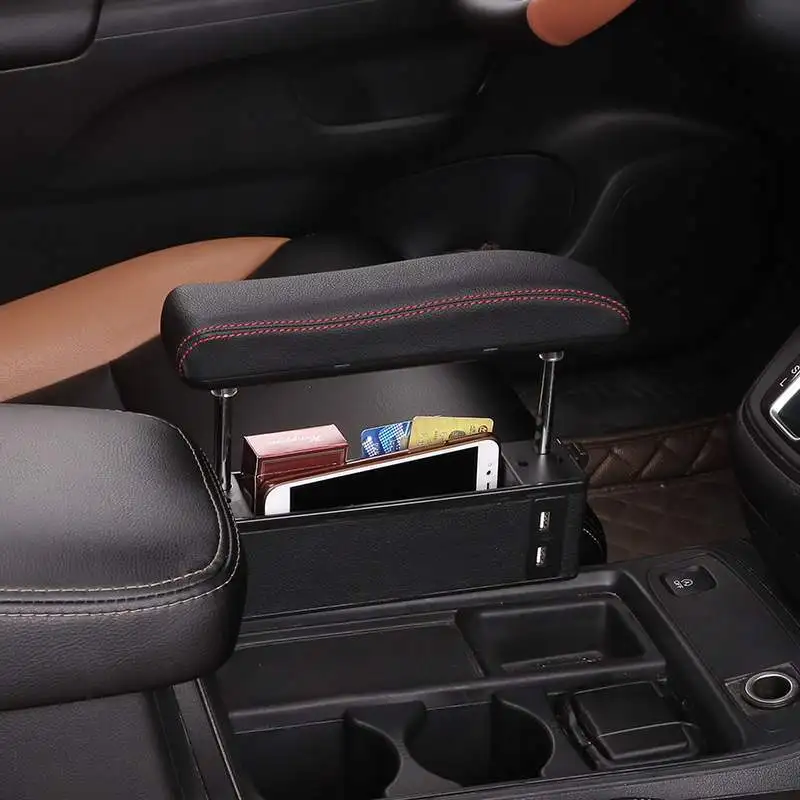 

Car Armrest Box Elbow Support Adjustable Car Seat Gap Organizer Arm Rest Box for Cars Auto Accessories Armrest Cushion Universal