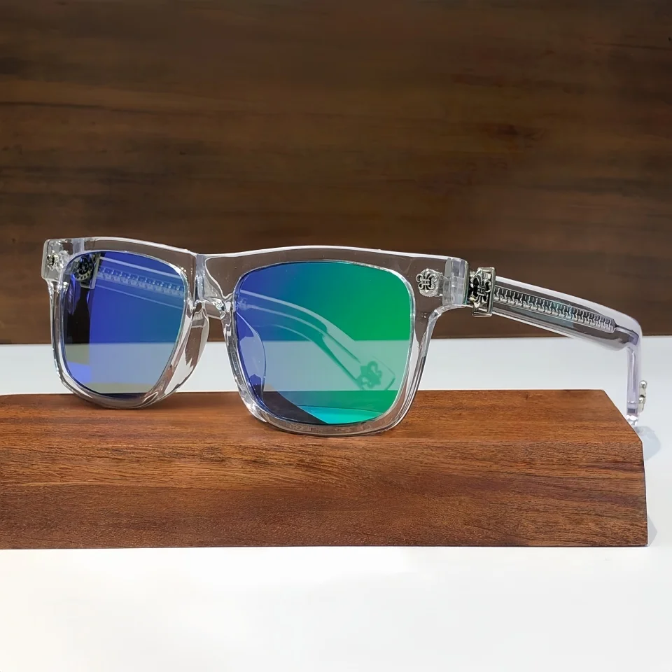 

2025 Men's Retro Punk High end Polarized Sunglasses Outdoor Cycling Travel Vacation Beach Sunscreen UV400 Acetate Sun glasses