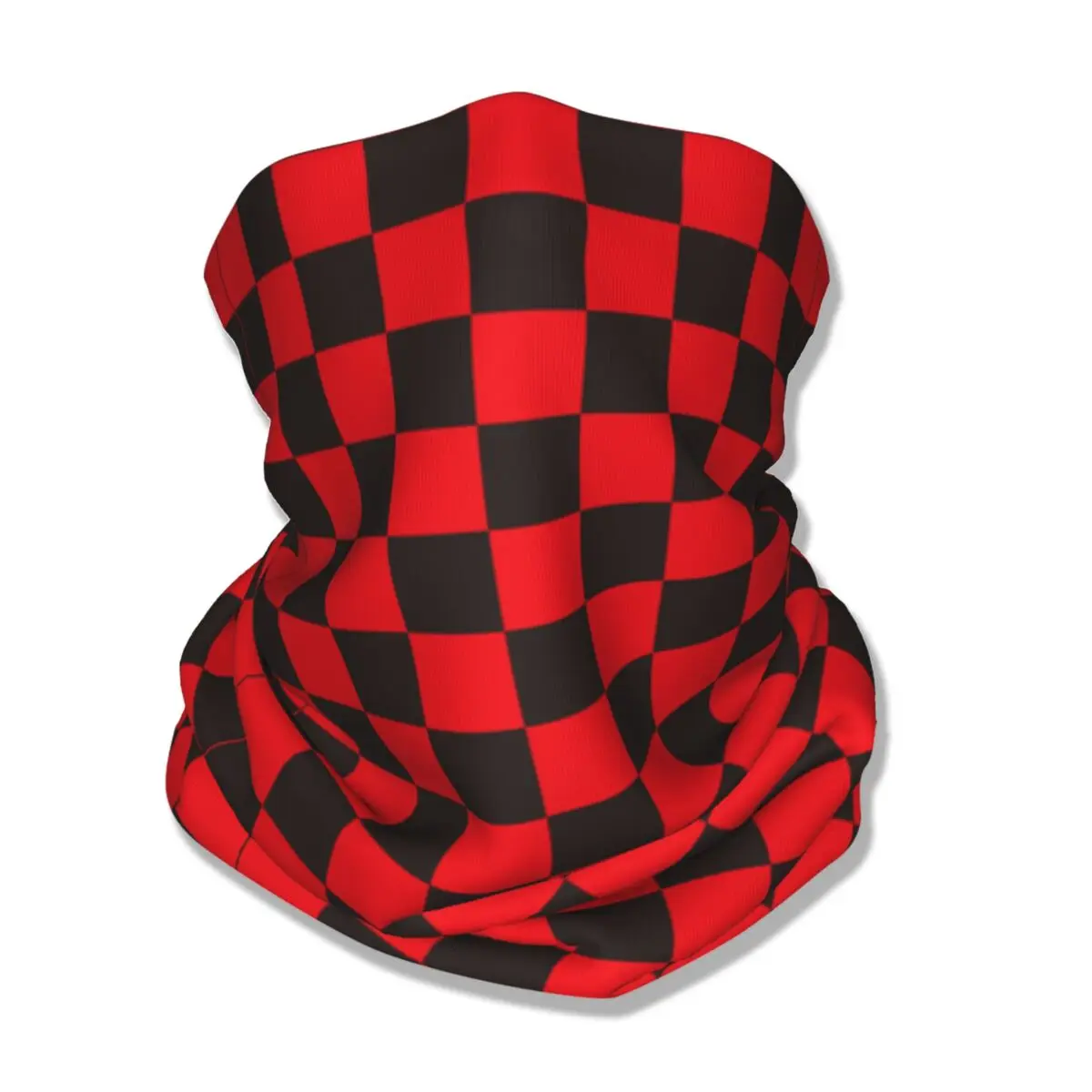 Checkerboard Bandana Neck Cover Printed Balaclavas Wrap Scarf Multifunctional Cycling Riding Unisex Adult Winter