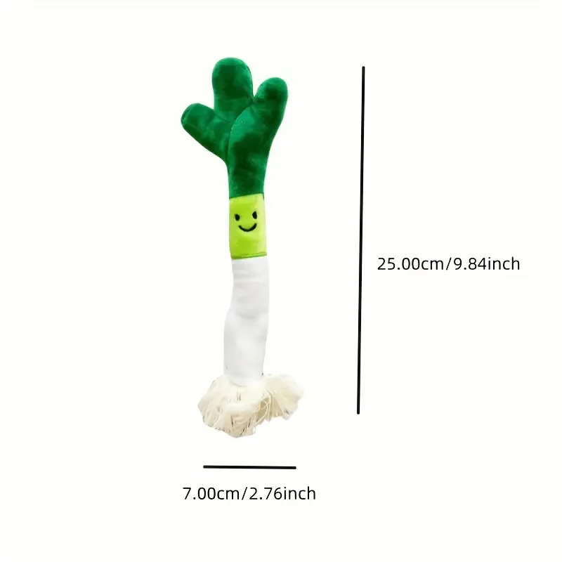 Bell Sound Plüsch-Kauspielzeug für Haustiere, langlebig, bissfest, Frühlingszwiebel-Design, Zahnreinigung, interaktives Spielzeug für Welpen und Kätzchen – Detail 6