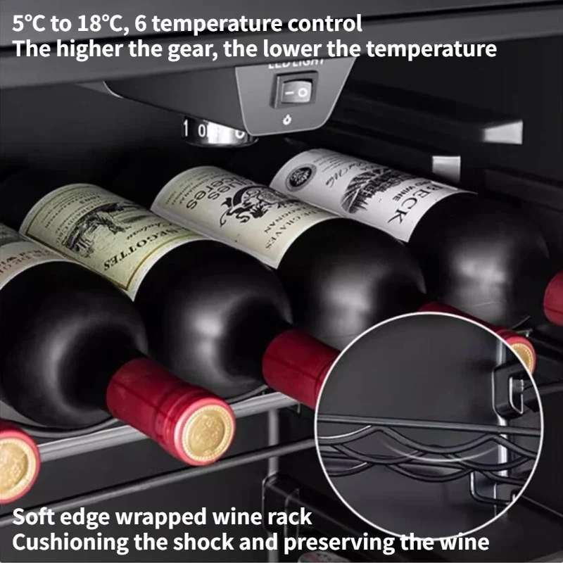 Kulkas untuk minuman anggur pengawet teh rumah kantor lemari es anggur kecil 95L kabinet zhang냉장2000장vitrina refrigerada