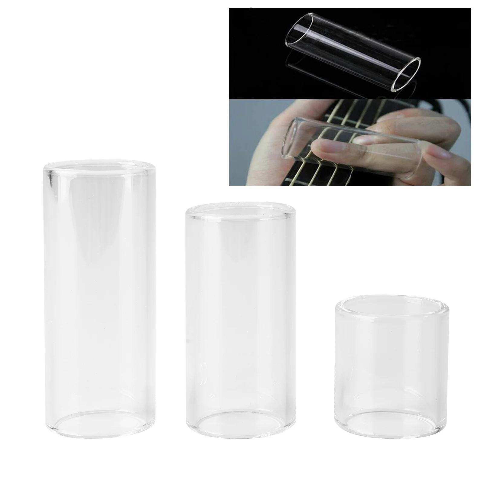 3 шт., гитарный слайдер, стеклянный слайдер для пальцев, аксессуар для игр