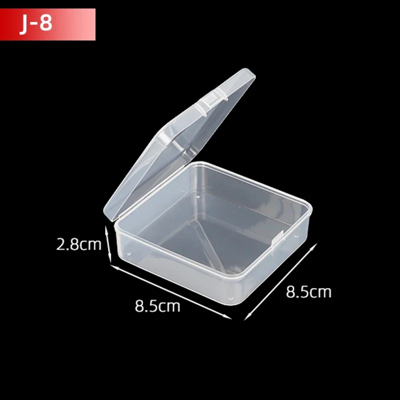5 stks/10 stks PP Opbergdoos Mini Transparante Plastic Case Container Vierkante Rechthoek Verpakking voor Sieraden Kralen kleine Items