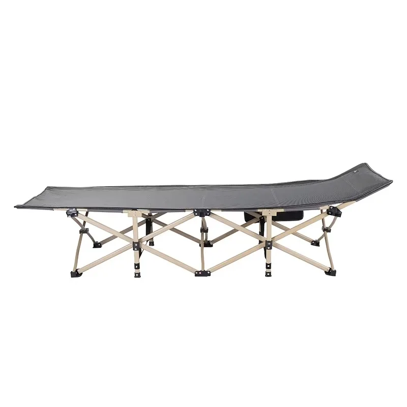 YTYINGrey Portable Camping Cot Adult Folding Bed - Backpacking Tent Cots Camping