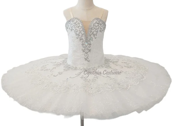 

White Snow White Ballet Snowflakes The Nutcracker Adult Classical Tutu With Bodice hooks Ballet Spanish Dance Costume for girls