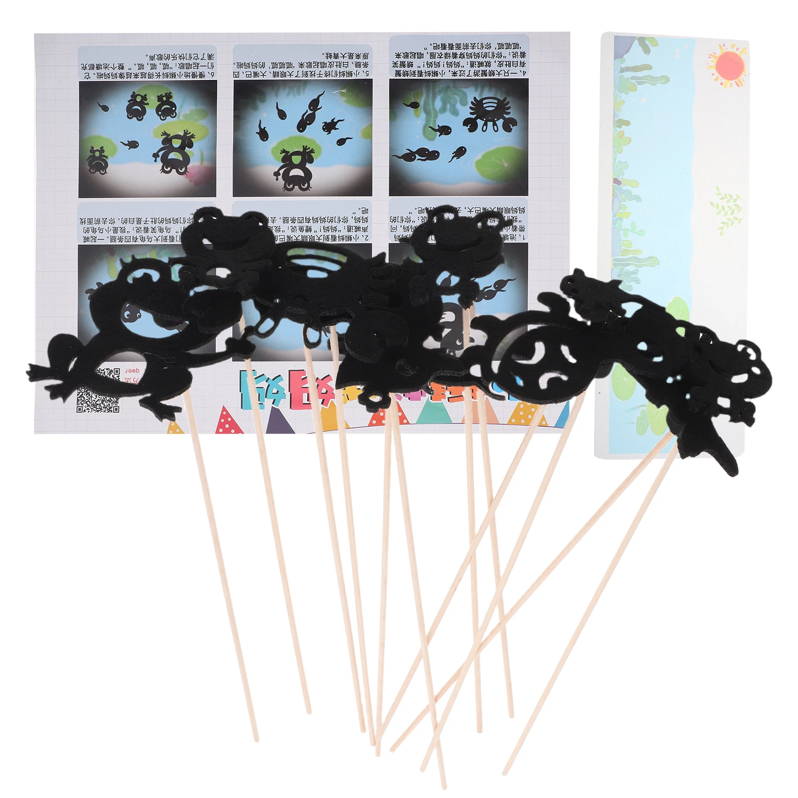 幼稚園教材影人形おもちゃクリエイティブステージ小道具人形劇安全な材料クリスマスレジャーストーリーテリング