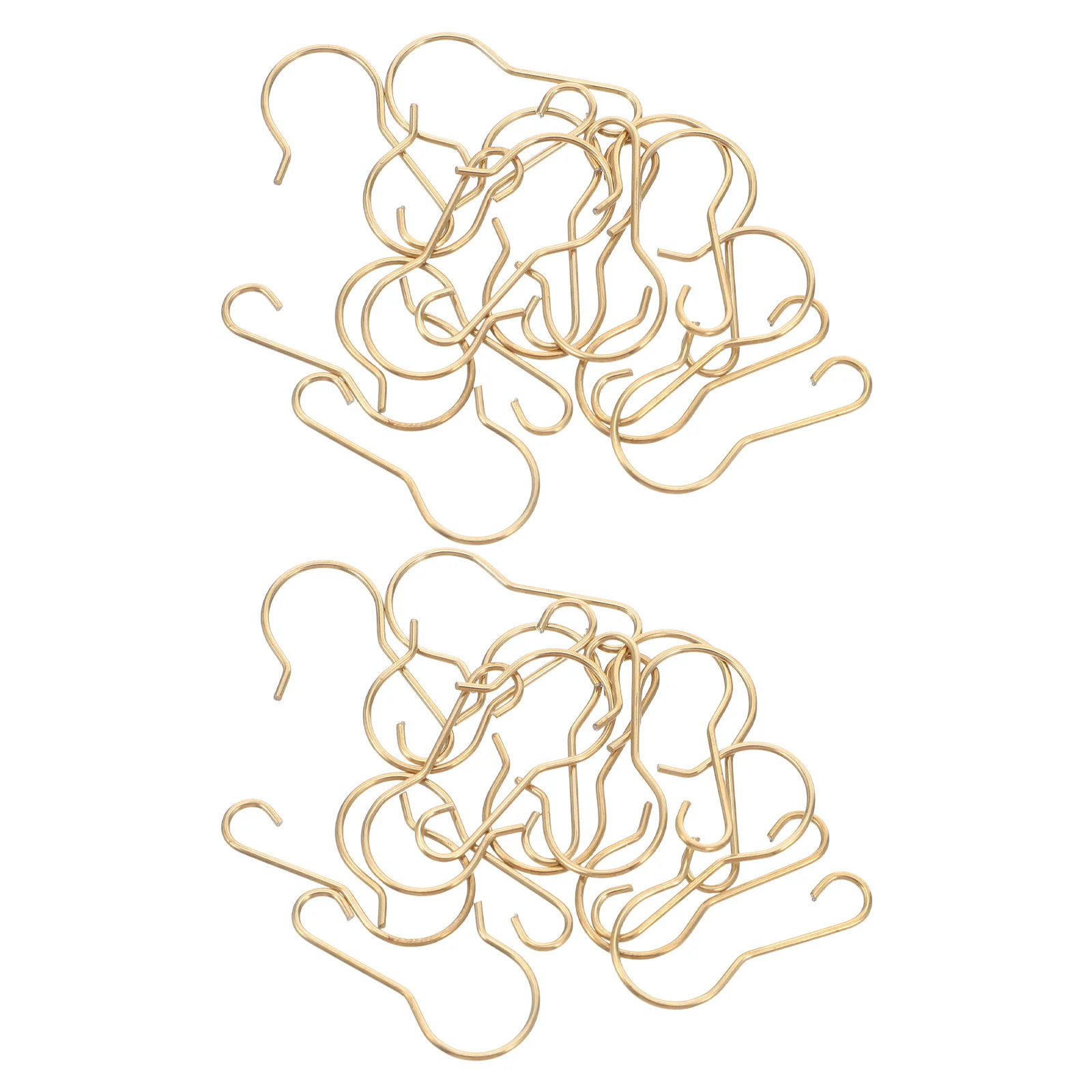 

200Pcs Decorative S Hooks for Garden Patio Ceiling Lanterns and Holiday Light Clips Weather Resistant Metal Ornament Hooks Mini