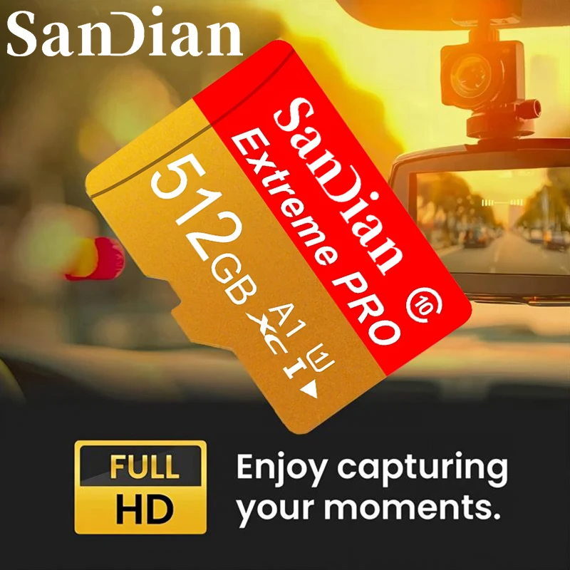 TF Cards Memory Card Micro TF SD Card SD Cards 512GB 32GB 128GB 256GB A1 Temperature Proof for Gaming Smartphone Laptop Phone