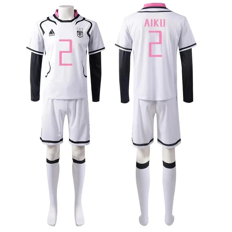 Japón Anime Blue Lock Itoshi Sae disfraces Cosplay Shidou Ryuusei Jersey Oliver Aiku camiseta de fútbol U20 uniforme de fútbol blanco
