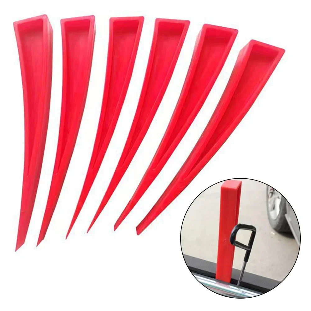 1X rosso Auto-PDR Dent Car Crowbar ingranditore porta-finestra pannelli a cuneo ammaccature senza vernice rimozione riparazione utensili manuali