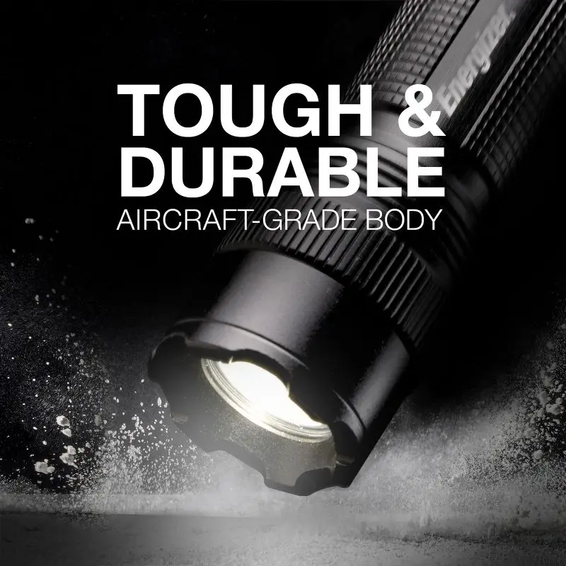 300LM Tactical Flashlight Aluminum Water Resistant Strobe Mode Compact LED Light for Outdoor Camping Hiking Emergency Survival