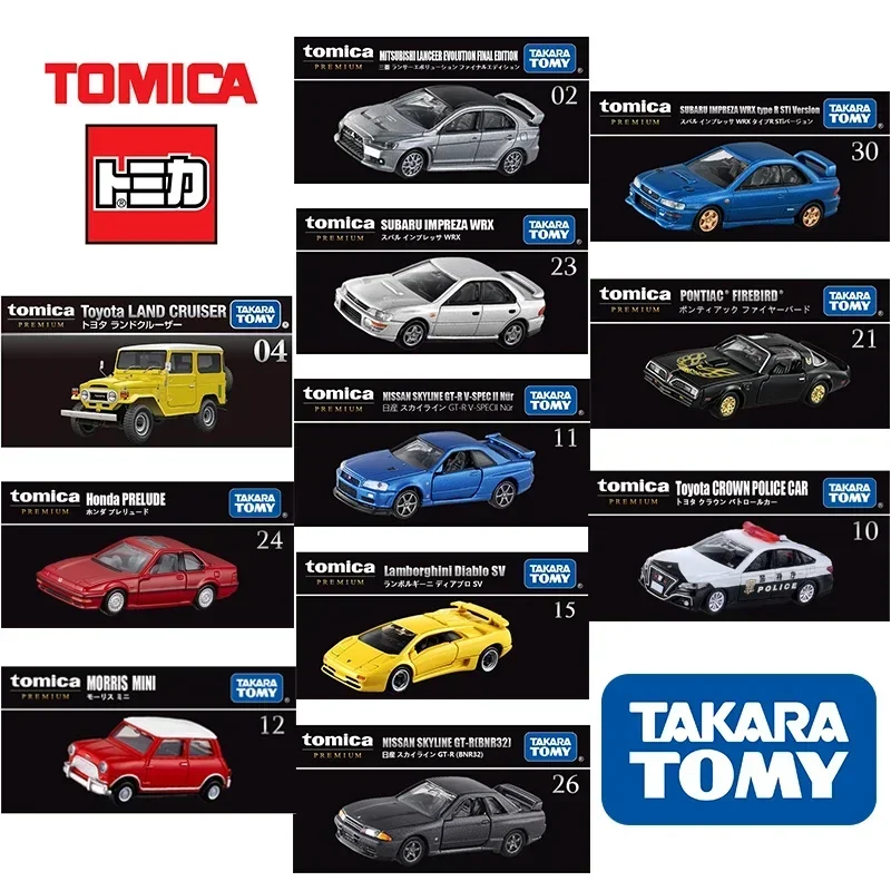 Takara tomy tomica premium honda nissan toyota lamborghini subaru mitsubishi carros liga diecast modelo crianças presente brinquedos para meninos