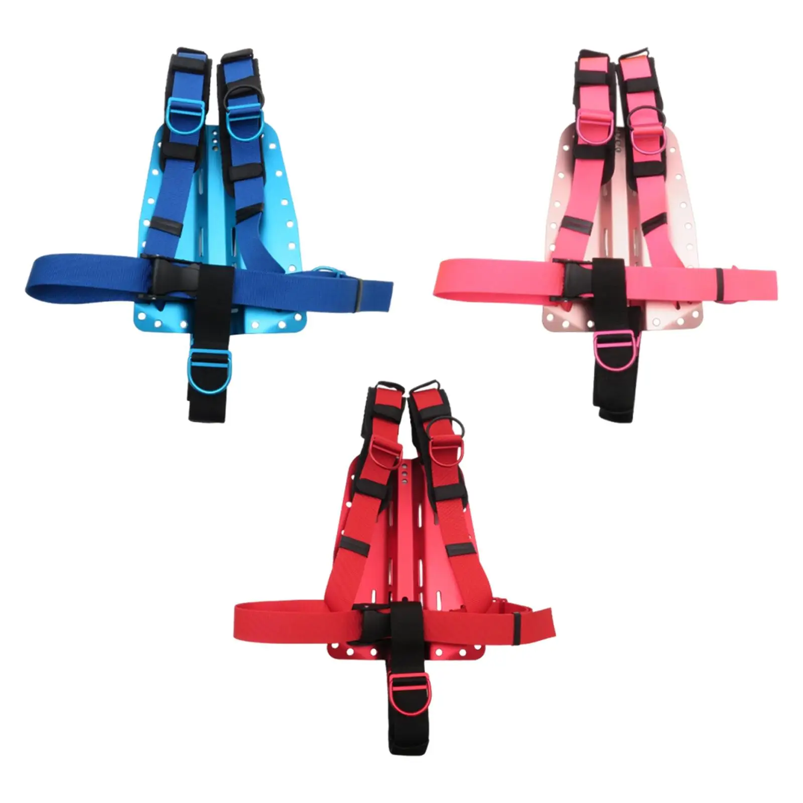 Aluminum Alloy Diving BCD Backplate Harness Lightweight Scuba Diving Gear Accessory for Technical Diving Equipment
