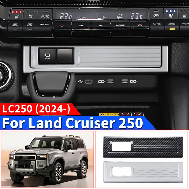 

For Toyota Land Cruiser 250 2024 1958 Prado LC250 First Edition Cigarette Lighter Panel Decoration Sticker,Interior Accessories