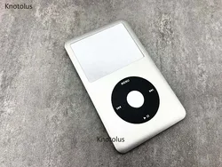 silver front housing cover faceplate case black clickwheel silver center button for iPod 6th 7th classic 80gb 120gb 160gb