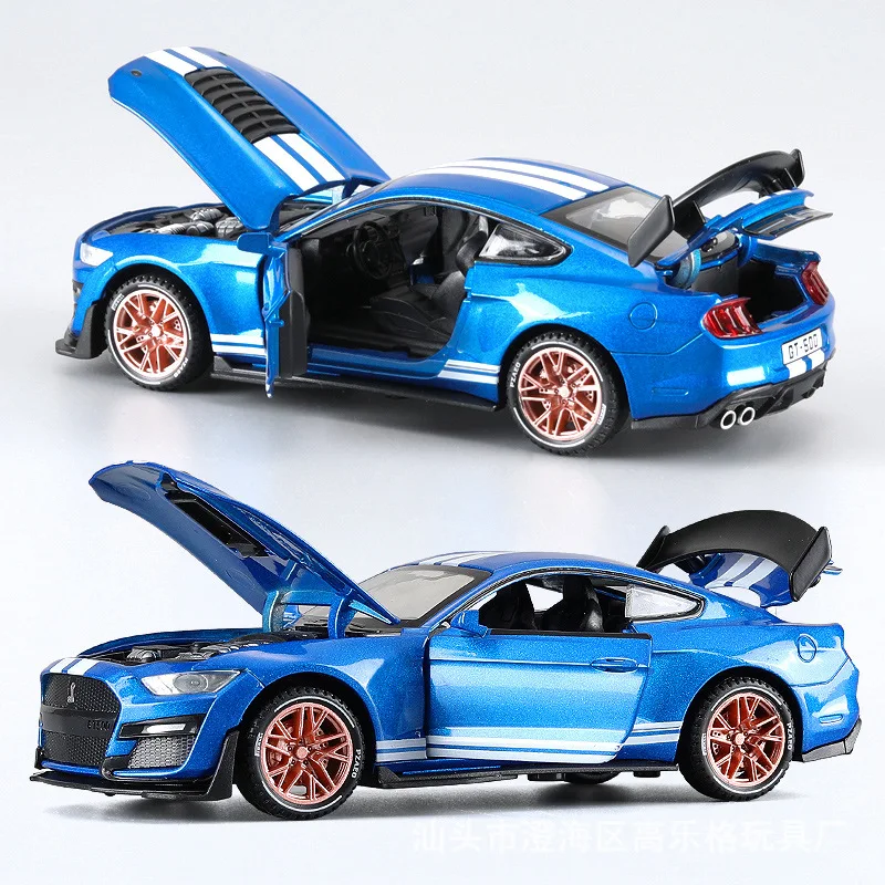 

1:32 Mustang-GT500 Alloy Delicate Car Model Tabletop Ornament Kids Toys Boys Gifts