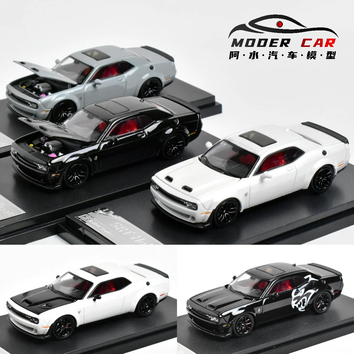 

SH 1:64 подарки для подростков SRT Hellcat литая модель автомобиля